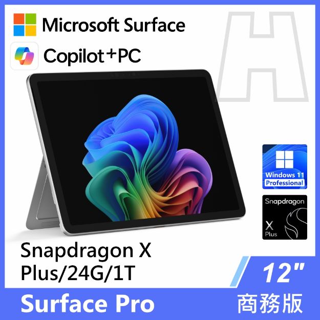 圖片 Surface Pro, 12吋 | Snapdragon XP/24G/1T 商務版