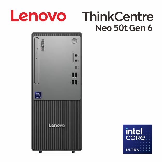 圖片 【限量】Lenovo ThinkCentre Neo 50t Gen 6(U5-225/16G/512G/SSD/W11P)商務桌上型電腦